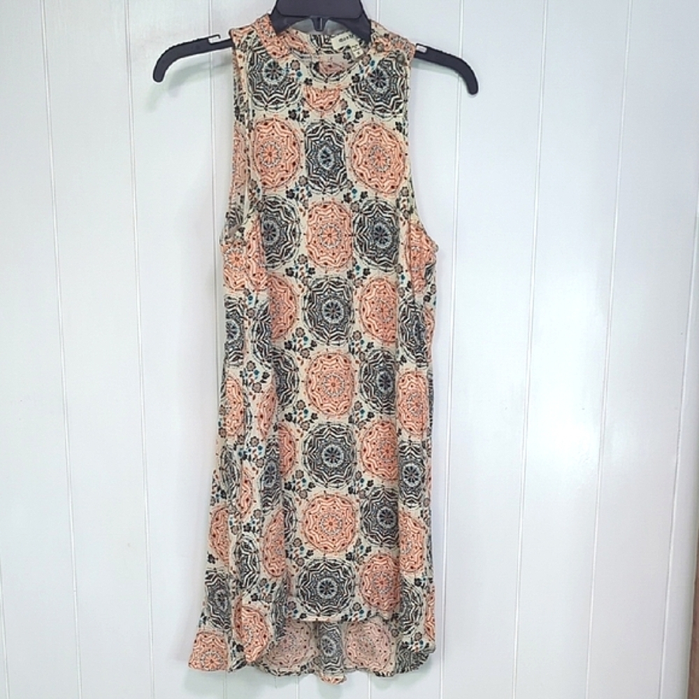 ♥️5/$25 Sleeveless Geometric Pattern Dress